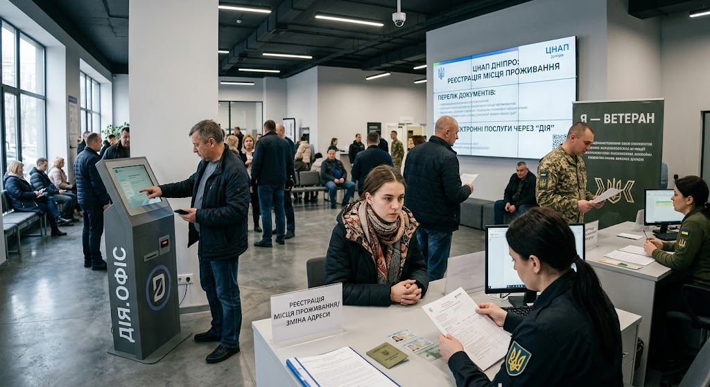 Реєстрація місця проживання в Дніпрі: покроковий алгоритм, електронні послуги та робота ЦНАП Реєстрація місця проживання в Дніпрі: покроковий алгоритм, електронні послуги та робота ЦНАП